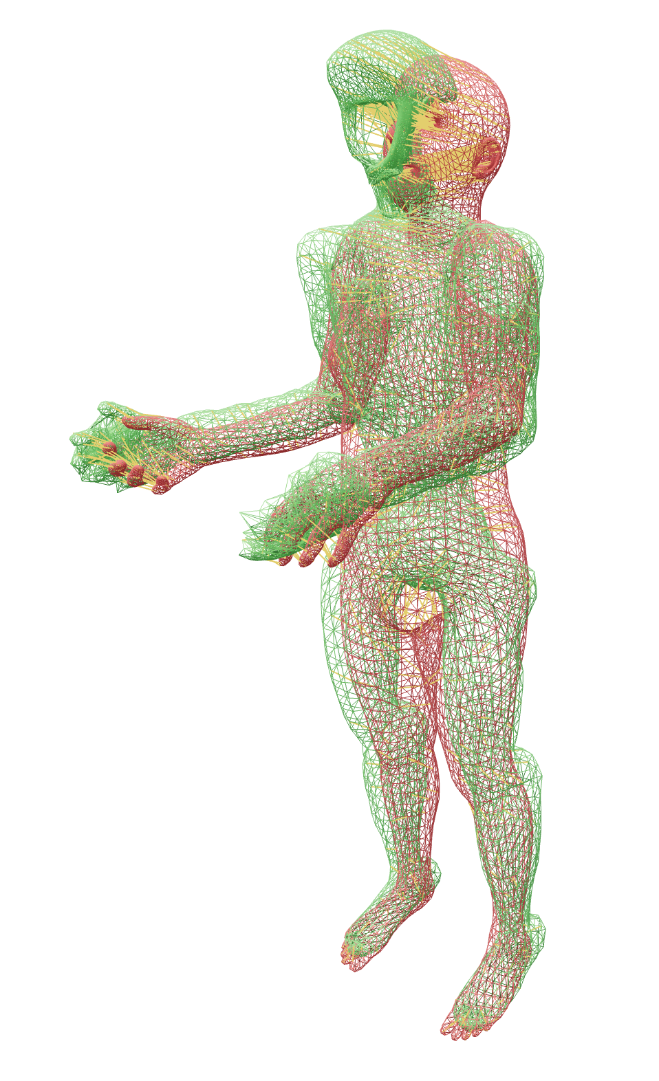 SMPLX to G1 surface projection