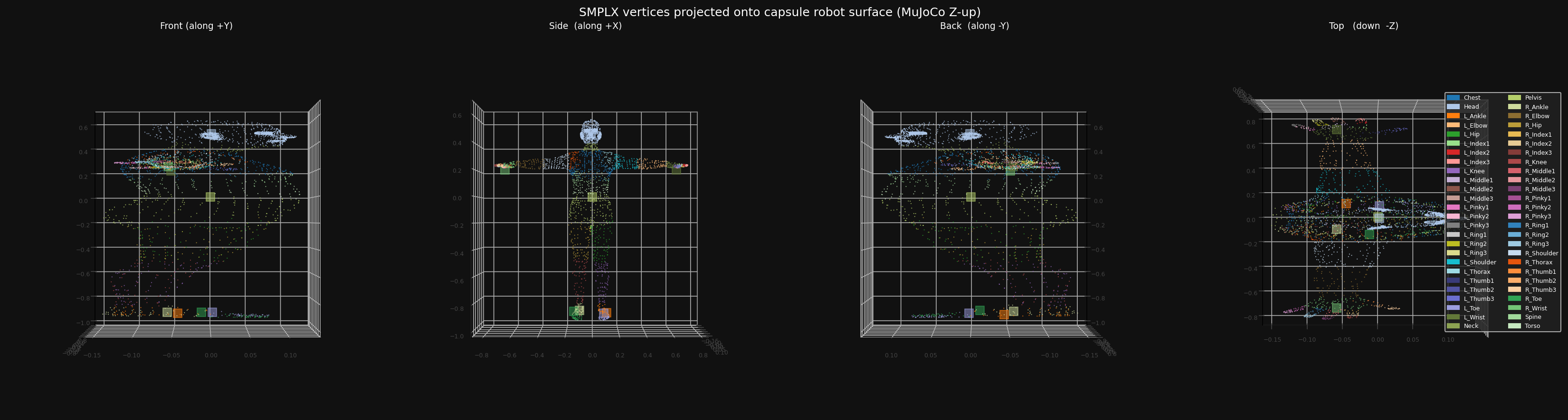 Projection on capsule